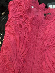 Sky Garden Lace Midi Dress